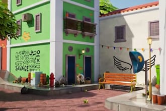 create high quality stylish roblox map, lobbies, stylish environment and models