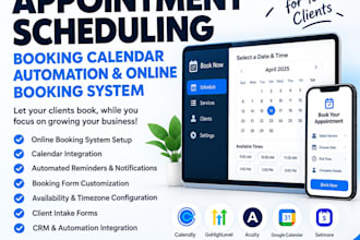 setup appointment scheduling booking calendar