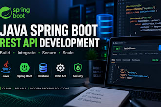 develop java spring boot rest API and backend applications