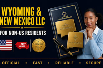 form your wyoming or new mexico llc for non US residents