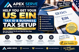 help you get your US ein, tax setup and business tax id