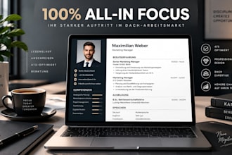 design your professional german resume, ats lebenslauf and bewerbung writing