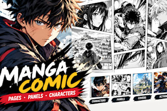manga comic artist for manga pages comic panels characters and dynamic scenes