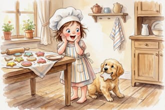 children story book illustration children story children story book illustration