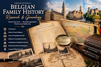 trace belgian family lineage using civil parish archival and ancestral records