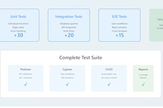 create automated API tests postman, cypress, and ci cd
