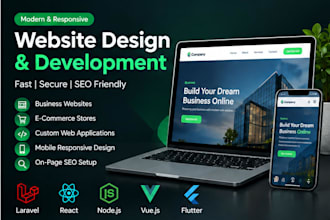 develop a professional custom website
