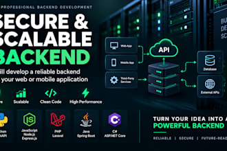 develop a secure and scalable backend