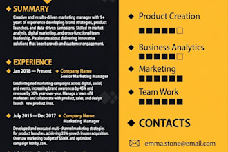 professional modern CV design