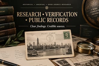 research vintage items, antiques, and family history