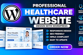 design healthcare website medical telemedicine dental website using wordpress