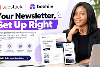 setup substack account manage substack post design beehiiv newsletter website
