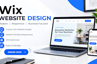 design a professional wix website