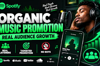 do organic music promotion for real audience growth