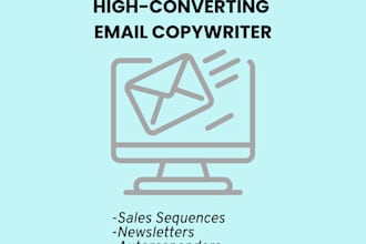 write high converting email newsletters and copy