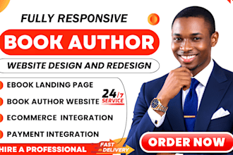 design author website book author website ebook website author landing page