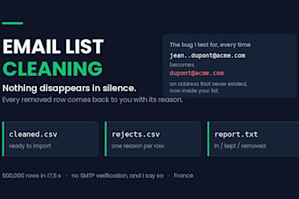 clean and deduplicate your email list without losing a single valid address