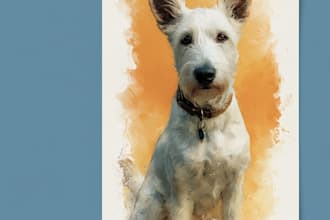 draw custom royal pet portrait dog portrait cat portrait