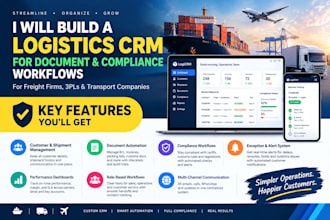 build logistics crm document and compliance workflows for freight companies