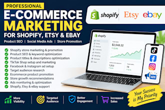 do shopify marketing boost shopify etsy ebay sales ecommerce marketing promotion