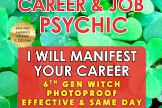 do career and money intention work personalized psychic reading for job