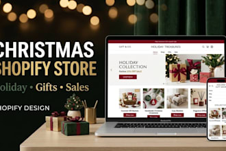 design christmas shopify store, holiday shopify website to boost christmas sales