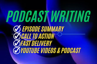 write your engaging and SEO optimized podcast show notes in 24 hours