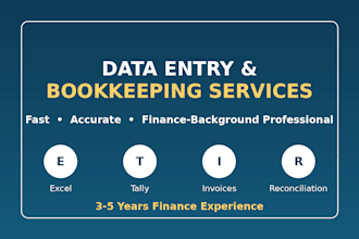 accurate financial data entry and bookkeeping in tally,