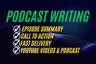 write podcast show notes