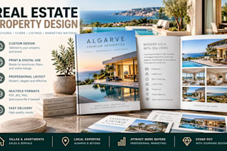 design a professional real estate property brochure