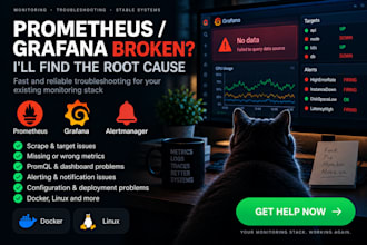 troubleshoot prometheus, grafana and alertmanager issues