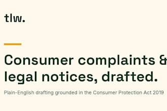 draft your consumer complaint or legal notice in india