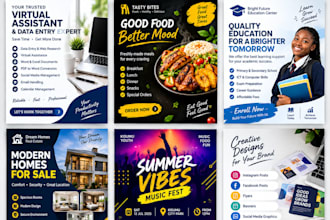 design custom editable canva flyer templates for business or event