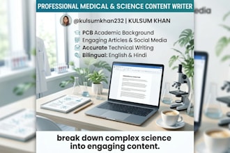 write engaging medical science and health content