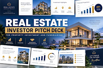 luxury real estate investor pitch deck property listing brochure for fundraising