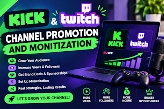 promote your twitch and kick promotion for real audiences