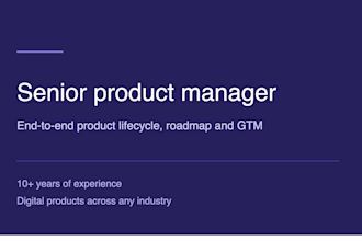 be your product manager for end to end digital product lifecycle