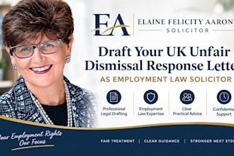 draft your UK unfair dismissal response letter as employment law solicitor