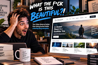 design wordpres news website, blog website, story and article website builder