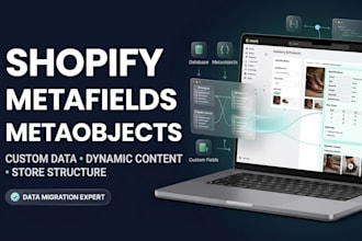 set up shopify metafields and metaobjects for custom store data