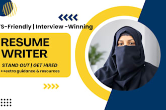 write ats resume, CV, cover letter and optimize linkedin