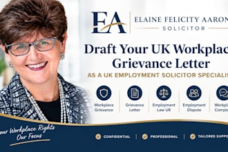 draft your UK workplace grievance letter as a UK employment solicitor specialist