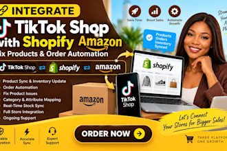 integrate tiktokshop with shopify amazon fix product sync and order automation