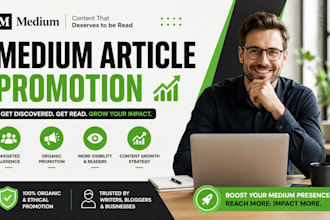do organic medium article promotion and engagement