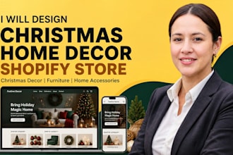 build christmas home decor product shopify store christmas decor furniture store