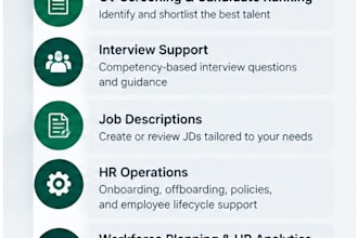 hr consulting, recruitment, and HR analytics support