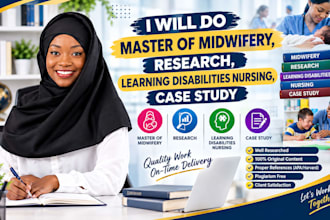 do master of midwifery, research, learning disabilities nursing, case study