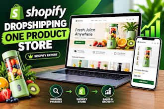 build a shopify dropshipping one product store