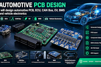 design automotive pcb, ecu, can bus, ev, bms and vehicle electronics