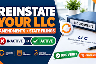 reinstate or amend your US llc and file state changes